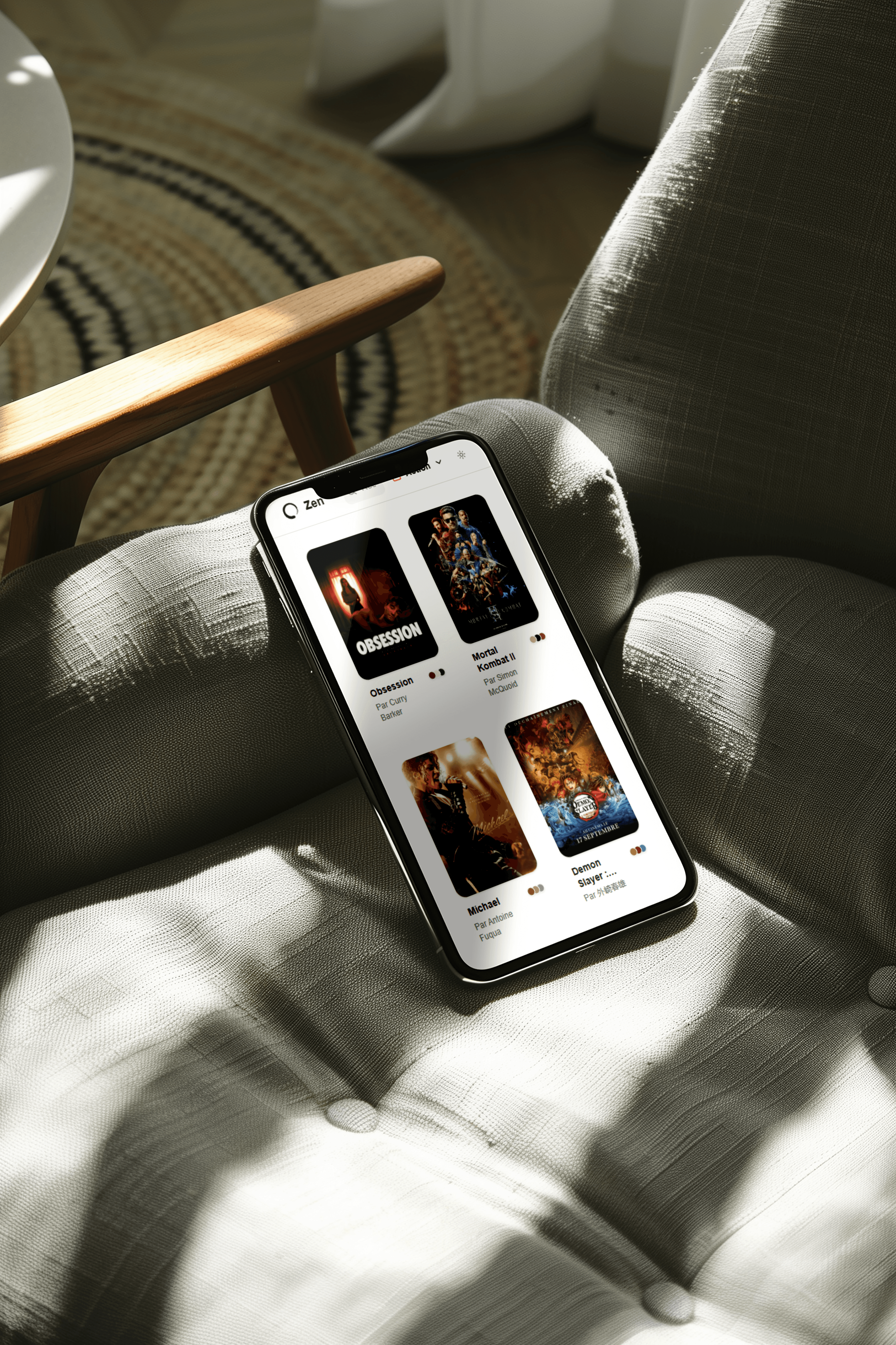 Zen • Catalogue de films intelligent mobile view